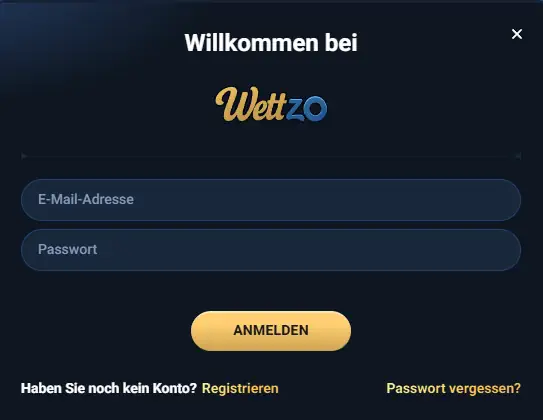 Wettzo Anmelden